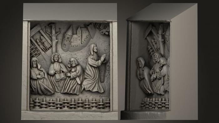 High reliefs and bas-reliefs, historical and religious (GRLFH_0057) 3D model for CNC machine